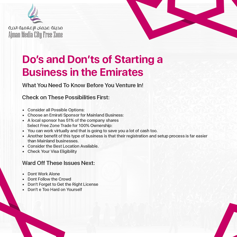 Do’s and Don’ts of Starting a Business in the Emirates